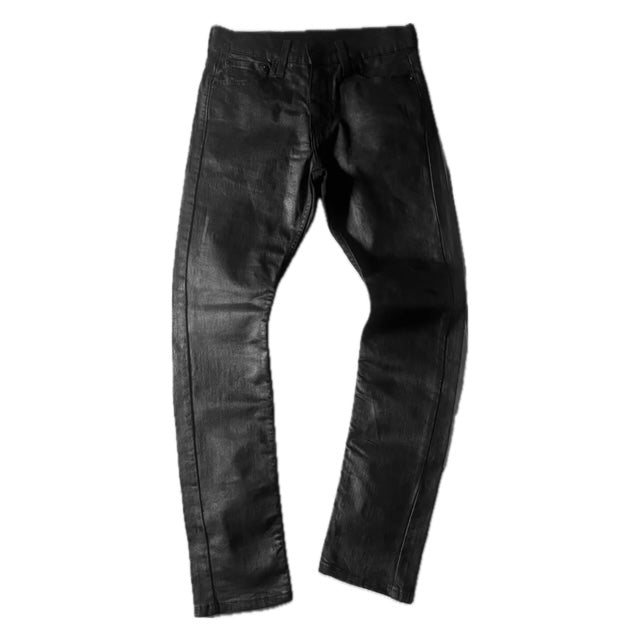 Waxed Cat-Scratch Denim