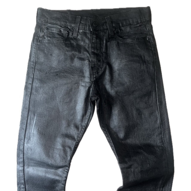 Waxed Cat-Scratch Denim