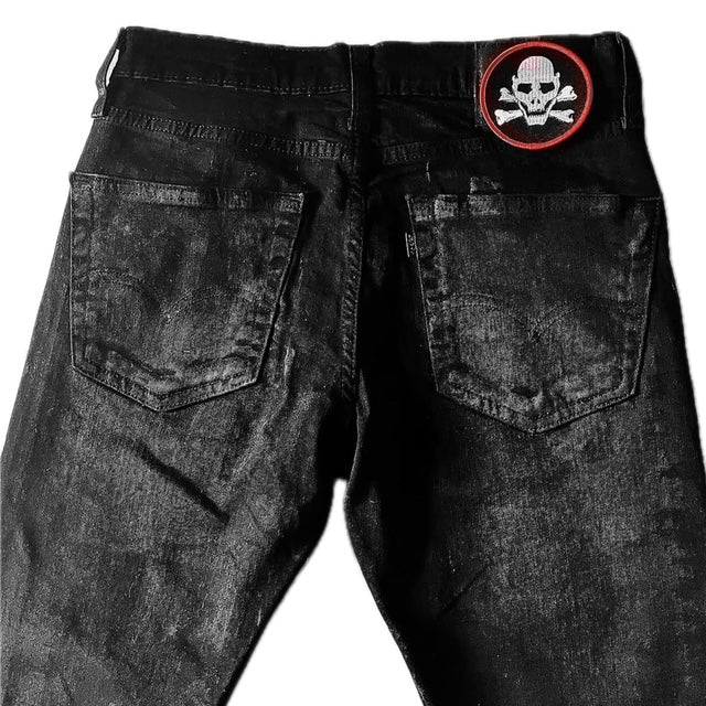 Waxed Cat-Scratch Denim